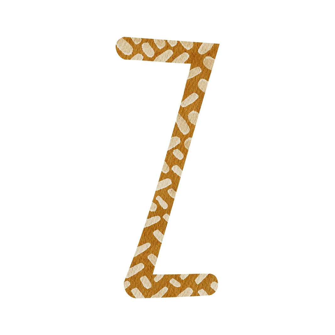 Kotenkram Bügelbild Buchstabe Z - 1 | Höhe 5 cm | DTF Transfer B0825K0563