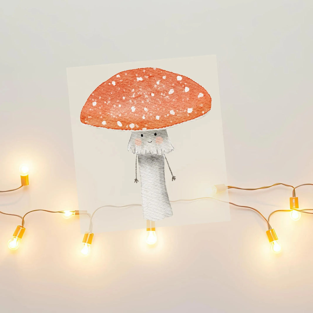 Kotenkram Bügelbild 'Fliegenpilz' | 8 x 9 cm | Aquarell - Stil B4324K0393