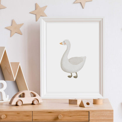 Kotenkram Poster 'Gans' | Kinderzimmer Deko | DIN A4 P0125K043