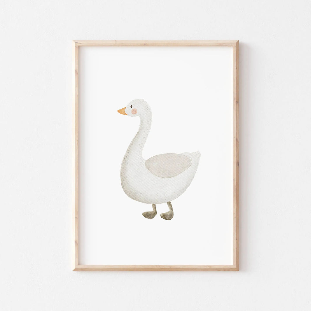 Kotenkram Poster 'Gans' | Kinderzimmer Deko | DIN A4 P0125K043
