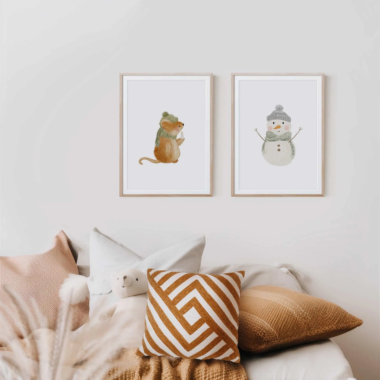 Kotenkram Poster 'Winter - Maus' | Kinderzimmer Deko | DIN A4 DIN A4 (210 x 297 mm) P4324K038315
