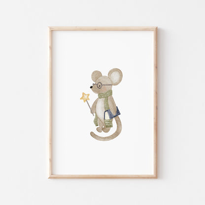 Kotenkram Poster 'Zaubermaus' | Kinderzimmer Deko | DIN A4 P5124K0444