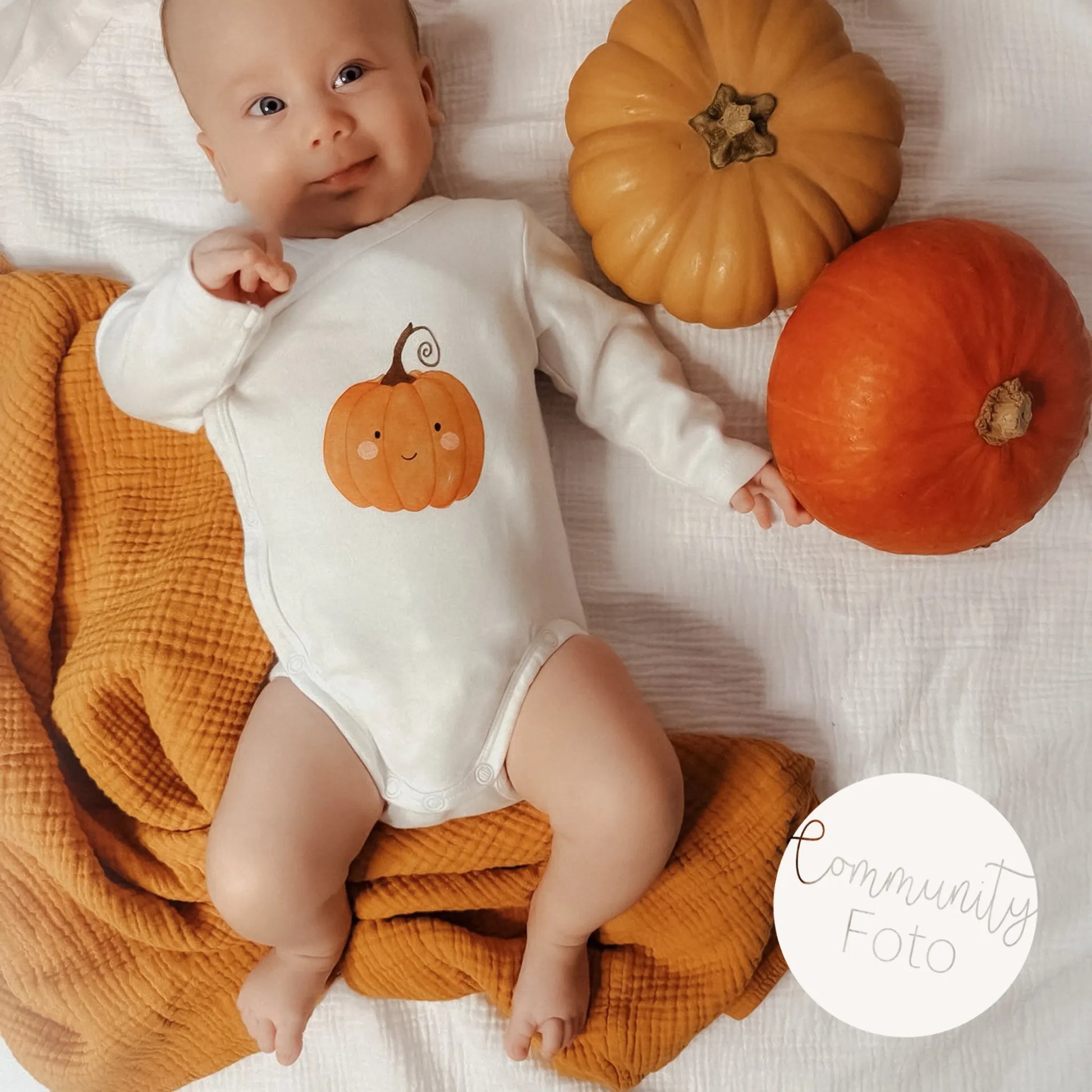 Aquarell-Bügelbild Kürbis | Halloween | 8 x 9 cm - B5224K0462 - ugc foto