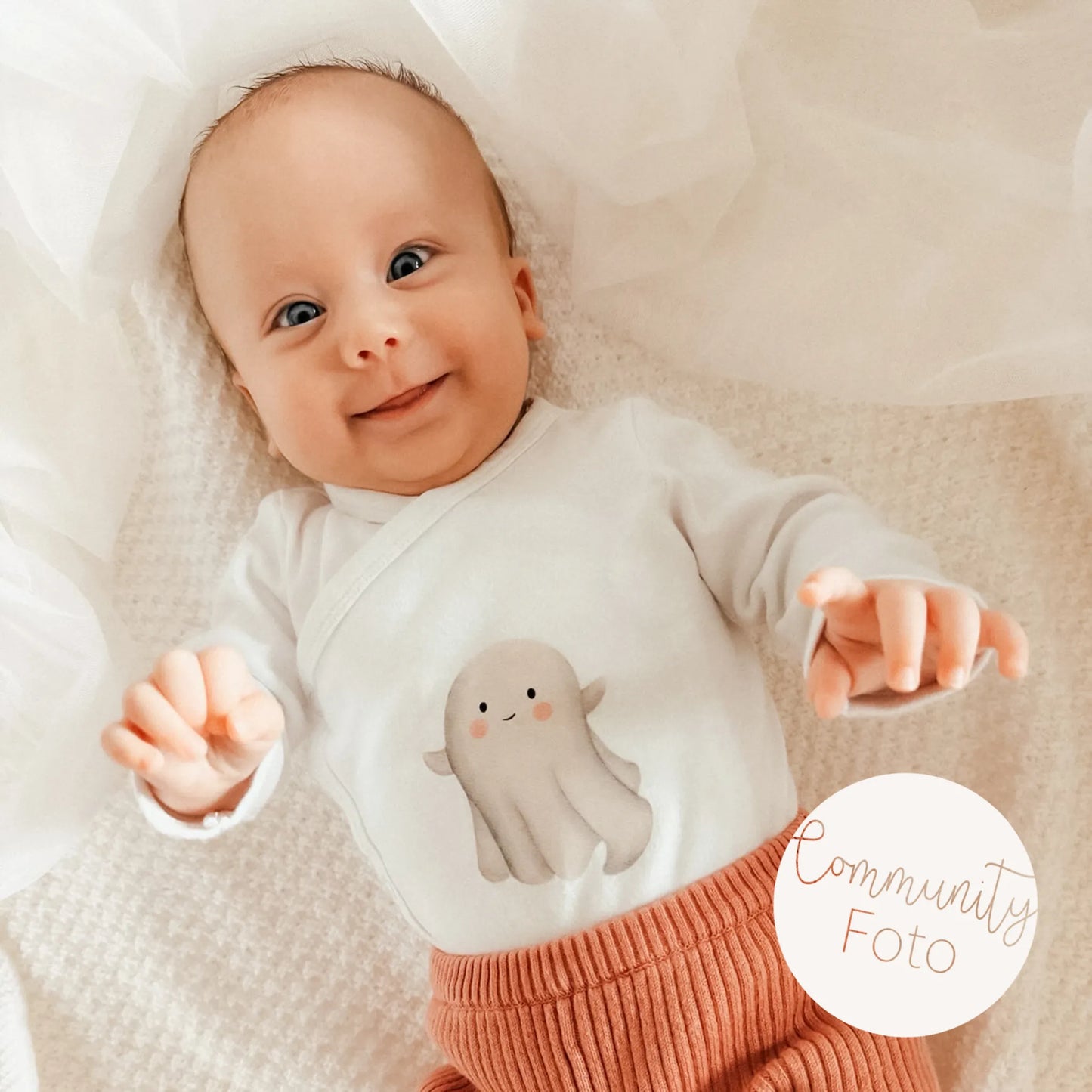 Aquarell-Bügelbild Gespenst | Halloween | 7,5 x 9 cm - B5224K0463 - ugc bild