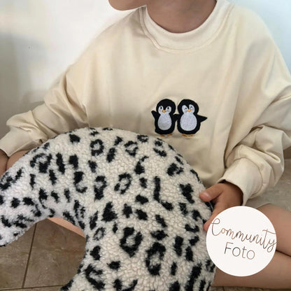 Kotenkram Mondkissen Teddyfleece Leo | ohne Namen | Deko Babyzimmer M1422K0193 - ugc bild
