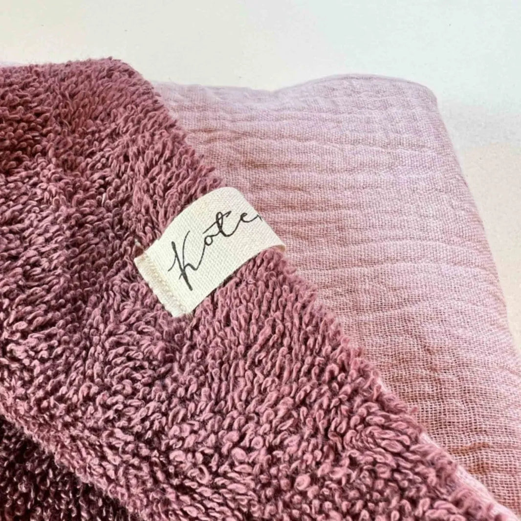 Kotenkram Kleines Schnuffeltuch für Mädchen | Musselin + Frottee | beere S4923K0250