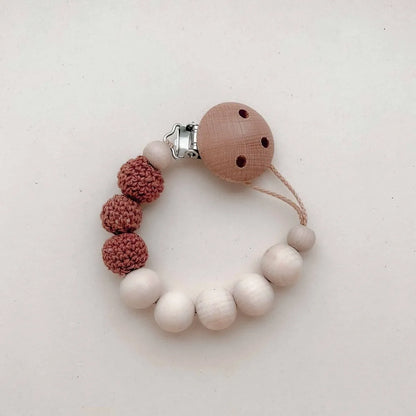 Kotenkram Nuckelkette Holz ohne Namen | Braun | Unisex S1523K0231