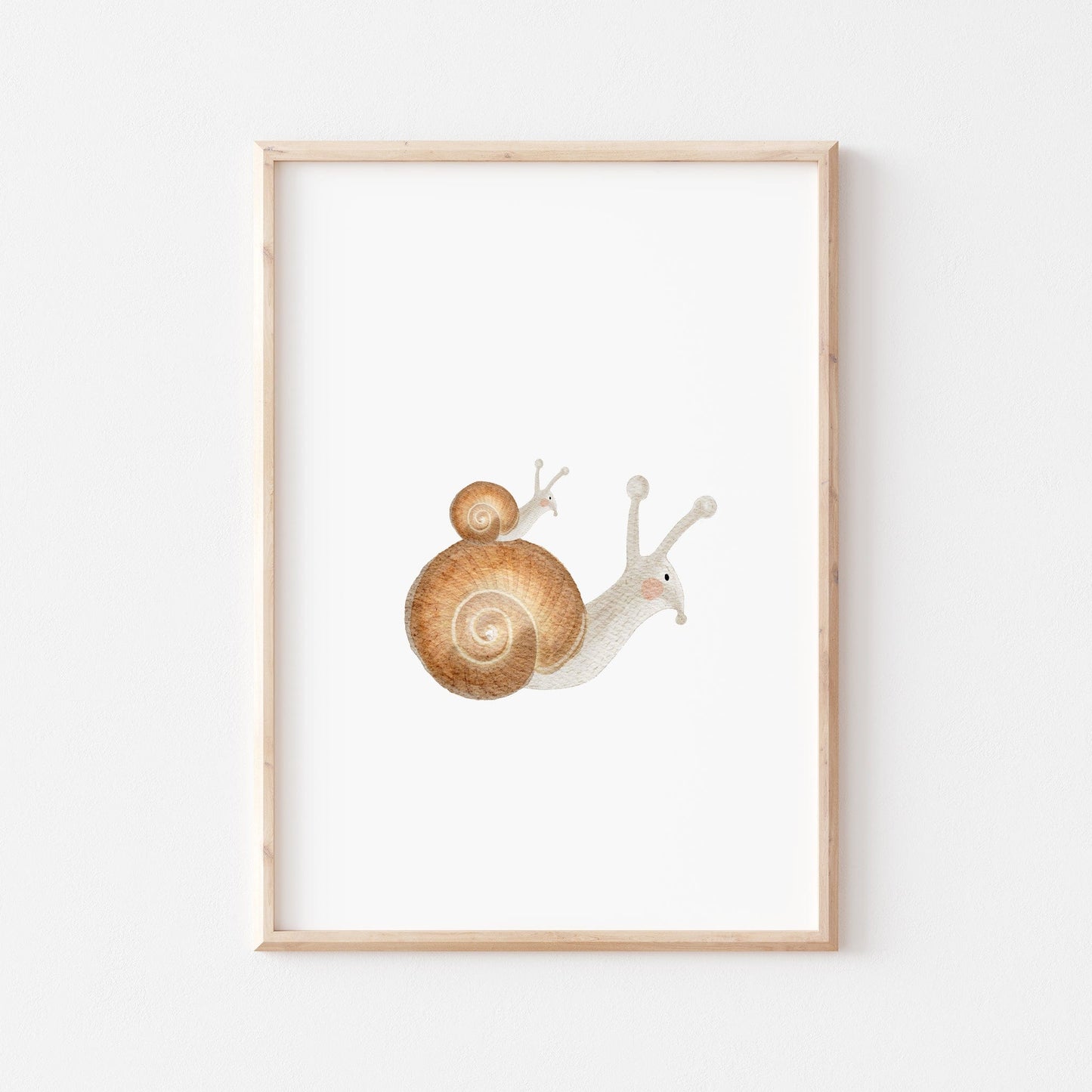 Kotenkram Poster Schnecken 'Mama + Kind' | Kinderzimmer Deko | DIN A4 (210 x 297 mm) P1524K0324D4