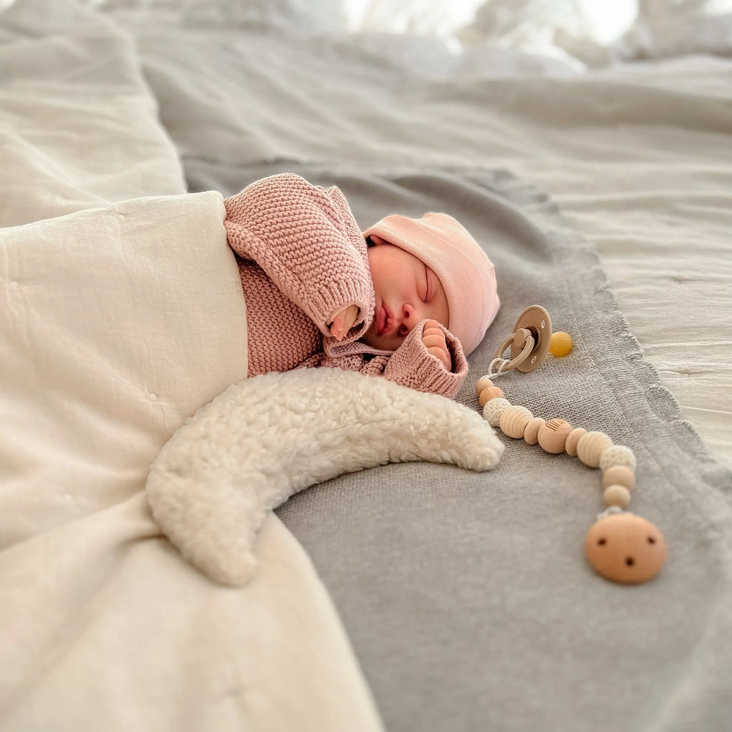 Kotenkram Schnullerkette Boho ohne Name | cremeweiß | Unisex S3121K0136