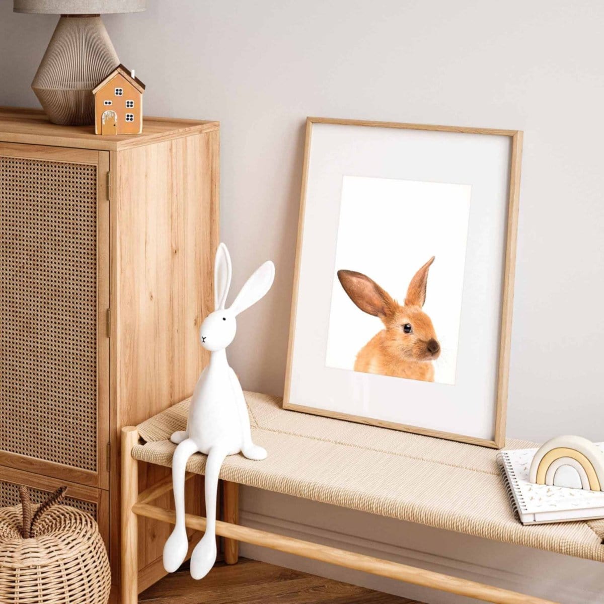 Kotenkram Tierposter Hase | Kinderzimmer Dekoration | DIN A4 | einzeln T3121K0127