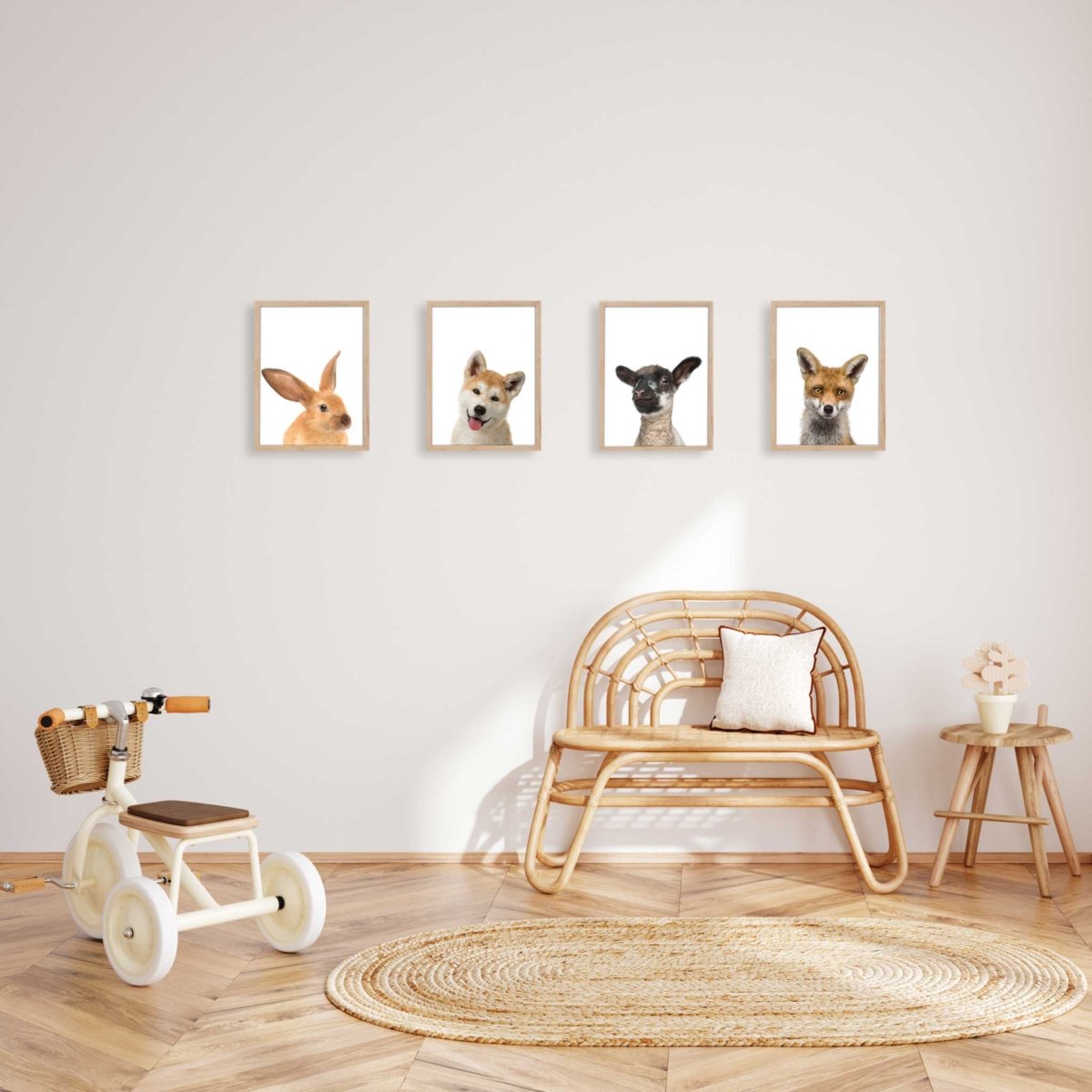 Tierposter Schaf | Kinderzimmer Dekoration | DIN A4 | einzeln Poster A4 Kotenkram